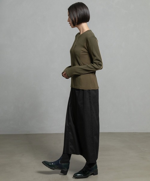 MARECHAL TERRE（マルシャルテル）の「ラグウォームインナー（Tシャツ/カットソー・レディース・ブラック/カーキ/パープル/グレー/ホワイト・MEDIUM）」の18枚目の写真