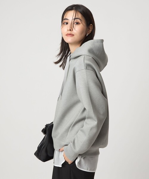 green label relaxing（グリーンレーベルリラクシング）の「ダンボール フーディー プルオーバー（パーカー・レディース・グレー/ナチュラル/ブラック/ライトブルー/オフホワイト・FREE）」の14枚目の写真