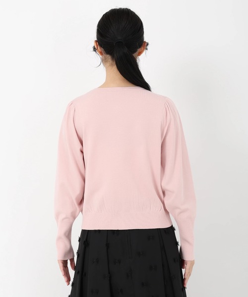 UNIVERVAL MUSE(ユニバーバル ミューズ)の「コンフォートイネス_アソートチャームニットカーディガン(カーディガン/ボレロ・レディース・ライトピンク/オフホワイト/ブラック・2)」の6枚目の写真