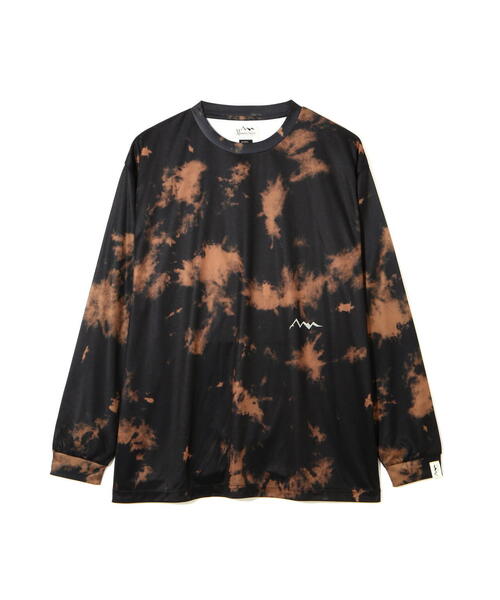 MANASTASH（マナスタッシュ）の「MANASTASH/マナスタッシュ　TIE DYE L/S TOP /タイダイロングスリーブT（Tシャツ/カットソー・メンズ・ダークグリーン系/ブラック・L/M/XL/S）」の3枚目の写真