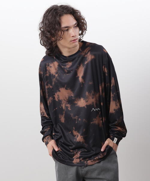 MANASTASH（マナスタッシュ）の「MANASTASH/マナスタッシュ　TIE DYE L/S TOP /タイダイロングスリーブT（Tシャツ/カットソー・メンズ・ダークグリーン系/ブラック・L/M/XL/S）」の4枚目の写真