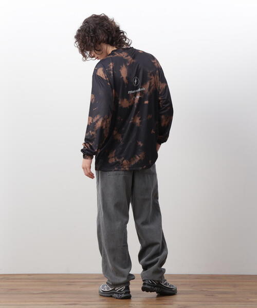 MANASTASH（マナスタッシュ）の「MANASTASH/マナスタッシュ　TIE DYE L/S TOP /タイダイロングスリーブT（Tシャツ/カットソー・メンズ・ダークグリーン系/ブラック・L/M/XL/S）」の7枚目の写真