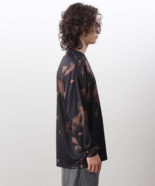 MANASTASH（マナスタッシュ）の「MANASTASH/マナスタッシュ　TIE DYE L/S TOP /タイダイロングスリーブT（Tシャツ/カットソー・メンズ・ダークグリーン系/ブラック・L/M/XL/S）」の8枚目の写真