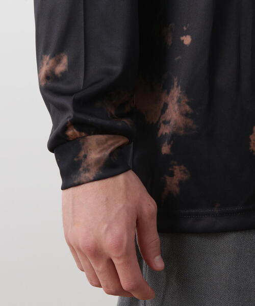 MANASTASH（マナスタッシュ）の「MANASTASH/マナスタッシュ　TIE DYE L/S TOP /タイダイロングスリーブT（Tシャツ/カットソー・メンズ・ダークグリーン系/ブラック・L/M/XL/S）」の12枚目の写真