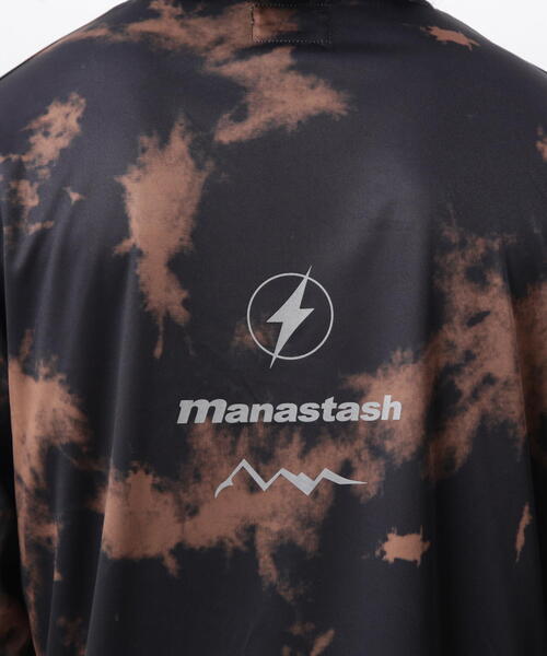 MANASTASH（マナスタッシュ）の「MANASTASH/マナスタッシュ　TIE DYE L/S TOP /タイダイロングスリーブT（Tシャツ/カットソー・メンズ・ダークグリーン系/ブラック・L/M/XL/S）」の14枚目の写真