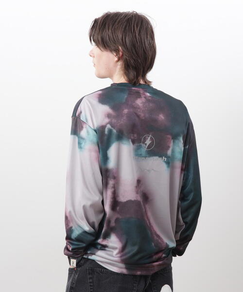 MANASTASH（マナスタッシュ）の「MANASTASH/マナスタッシュ　TIE DYE L/S TOP /タイダイロングスリーブT（Tシャツ/カットソー・メンズ・ダークグリーン系/ブラック・L/M/XL/S）」の16枚目の写真