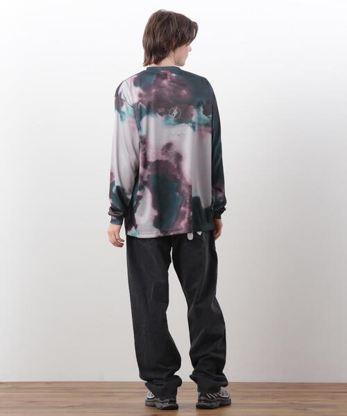 MANASTASH（マナスタッシュ）の「MANASTASH/マナスタッシュ　TIE DYE L/S TOP /タイダイロングスリーブT（Tシャツ/カットソー・メンズ・ダークグリーン系/ブラック・L/M/XL/S）」の18枚目の写真