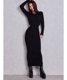 GYDA | LONG SLEEVE SIDE OPEN ニットワンピース(ワンピース)