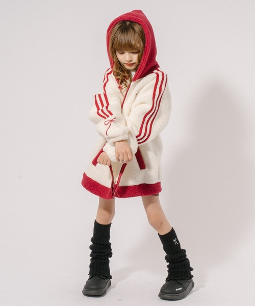 URBAN CHERRY(アーバンチェリー)の「リボン刺繍レッグウォーマー(レッグウォーマー・キッズ・ホワイト/ブラウン/ブラック・FREE)」の20枚目の写真