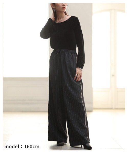 Sawa a la mode（サワアラモード）の「シアーベロアバックオープンプルオーバー（Tシャツ/カットソー・レディース・ブラウン/オフホワイト/グレー/ブラック・FREE）」の21枚目の写真