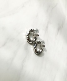 メタルラフフープイヤリング