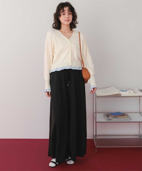 titivate(ティティベイト)の「スーパーワイドタックスウェットパンツ(その他パンツ・レディース・オフホワイト/クリーム/ブラック・L/M/S/SP)」の16枚目の写真