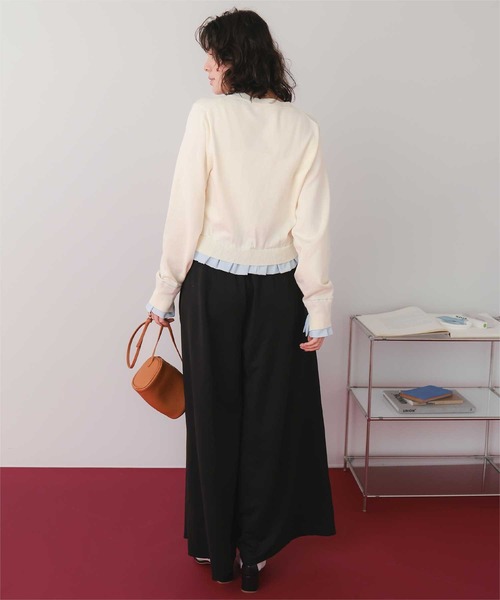 titivate(ティティベイト)の「スーパーワイドタックスウェットパンツ(その他パンツ・レディース・オフホワイト/クリーム/ブラック・L/M/S/SP)」の17枚目の写真