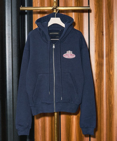 DEUS EX MACHINA（デウスエクスマキナ）の「(DEUS EX MACHINA)QUEENS HOODIE（パーカー・レディース・ネイビー/ピンク・S）」の2枚目の写真