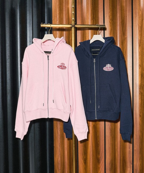 DEUS EX MACHINA（デウスエクスマキナ）の「(DEUS EX MACHINA)QUEENS HOODIE（パーカー・レディース・ネイビー/ピンク・S）」の3枚目の写真