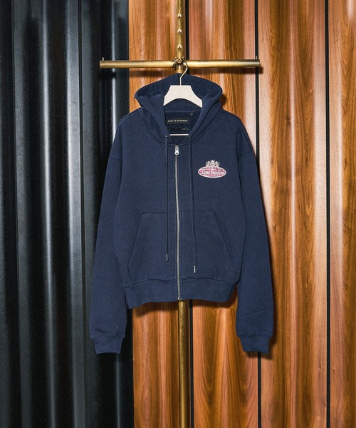 DEUS EX MACHINA（デウスエクスマキナ）の「(DEUS EX MACHINA)QUEENS HOODIE（パーカー・レディース・ネイビー/ピンク・S）」の4枚目の写真
