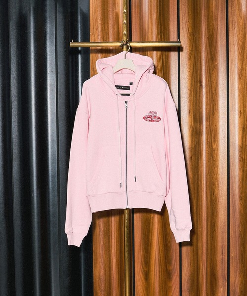 DEUS EX MACHINA（デウスエクスマキナ）の「(DEUS EX MACHINA)QUEENS HOODIE（パーカー・レディース・ネイビー/ピンク・S）」の5枚目の写真