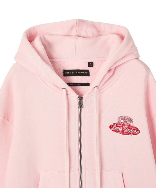 DEUS EX MACHINA（デウスエクスマキナ）の「(DEUS EX MACHINA)QUEENS HOODIE（パーカー・レディース・ネイビー/ピンク・S）」の8枚目の写真