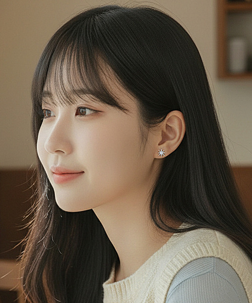 Burner(バーナー)の「【Sonu jewelry(ソヌジュエリー)】 金属アレルギー対応 シンプルピアス oku-pierce-4-9【RBTS】(ピアス(両耳用)・レディース・ゴールド/シルバー・FREE)」の1枚目の写真