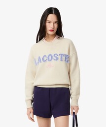 LACOSTE | シャギータッチロゴジャカードウールセーター(ニット/セーター)