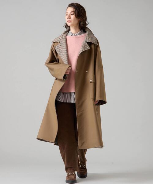 Liesse（リエス）の「【大草直子さんコラボ】リバーシブルコート（その他アウター・レディース・ベージュ/ブラック・3/2）」の10枚目の写真