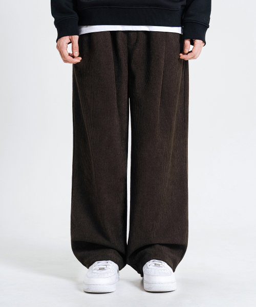 LEMAIN SECOND（リメインセカンド）の「ワンタックワイドコーデュロイバンディングパンツ[ブラウン]（その他パンツ・レディース・その他・X-SMALL/SMALL/MEDIUM/LARGE/X-LARGE）」の14枚目の写真