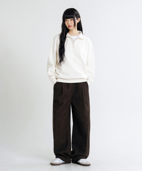 LEMAIN SECOND（リメインセカンド）の「ワンタックワイドコーデュロイバンディングパンツ[ブラウン]（その他パンツ・レディース・その他・X-SMALL/SMALL/MEDIUM/LARGE/X-LARGE）」の12枚目の写真