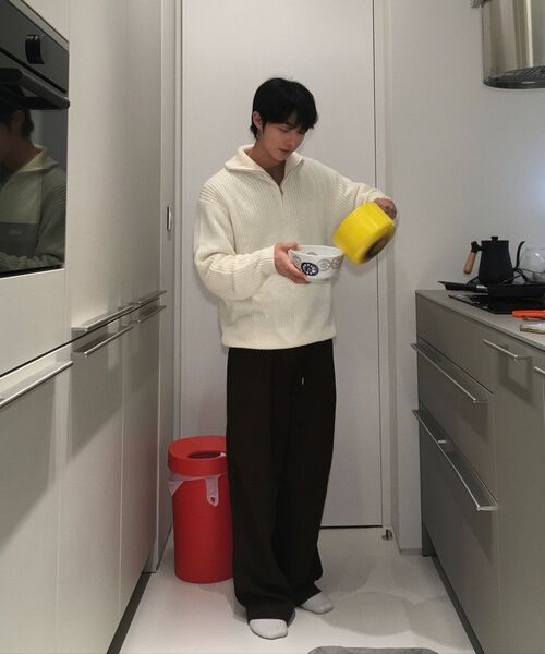 LEMAIN SECOND（リメインセカンド）の「ワンタックワイドコーデュロイバンディングパンツ[ブラウン]（その他パンツ・レディース・その他・X-SMALL/SMALL/MEDIUM/LARGE/X-LARGE）」の7枚目の写真