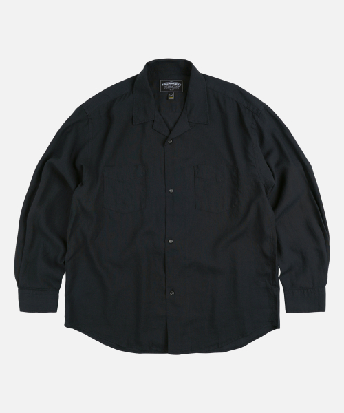 FRIZMWORKS(フリズムワークス)の「TENCEL LINEN OPEN COLLAR SHIRT _ CHARCOAL(シャツ/ブラウス・メンズ・その他・LARGE/X-LARGE/SMALL/MEDIUM)」の1枚目の写真