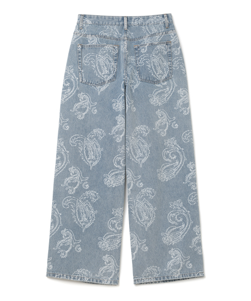 MILLO WOMEN（ミロウーマン）の「ペイズリー ワイドジーンズ [ライトブルー]（デニムパンツ・レディース・その他・SMALL/MEDIUM）」の5枚目の写真