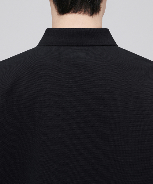 MUSINSA STANDARD（ムシンサスタンダード）の「スリットネックピケポロシャツ[ブラック]（ポロシャツ・メンズ・その他・MEDIUM/LARGE/X-LARGE/XX-LARGE/XXX-LARGE/SMALL）」の5枚目の写真