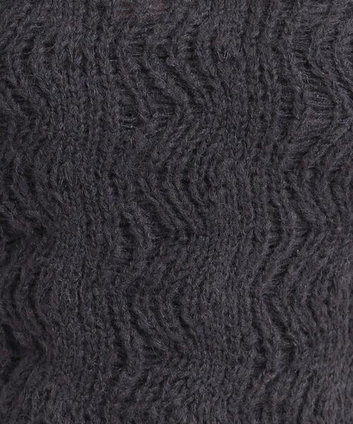 DRESKIP（ドレスキップ）の「【S-LL】ふんわり大人の 透かし編みニット（ニット/セーター・レディース・チャコールグレー/ブルー/アイボリー/ライトオレンジ系・01/02/03/04）」の8枚目の写真