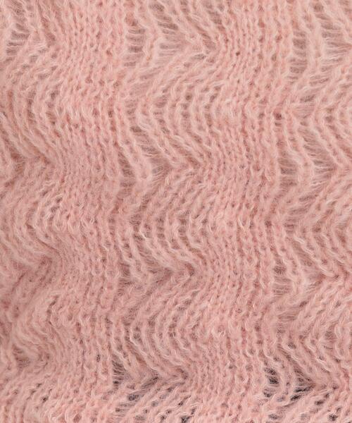 DRESKIP（ドレスキップ）の「【S-LL】ふんわり大人の 透かし編みニット（ニット/セーター・レディース・チャコールグレー/ブルー/アイボリー/ライトオレンジ系・01/02/03/04）」の20枚目の写真