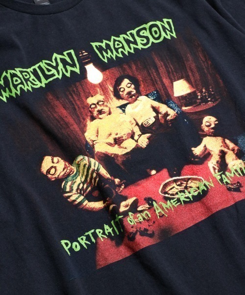 THRIFTY LOOK(スリフティールック)の「THRIFTY LOOK / スリフティールック THRIFTY 'MARILYN MANSON' TEE(Tシャツ/カットソー・メンズ・ブラック系1/ブラック・X-LARGE/MEDIUM/LARGE)」の4枚目の写真