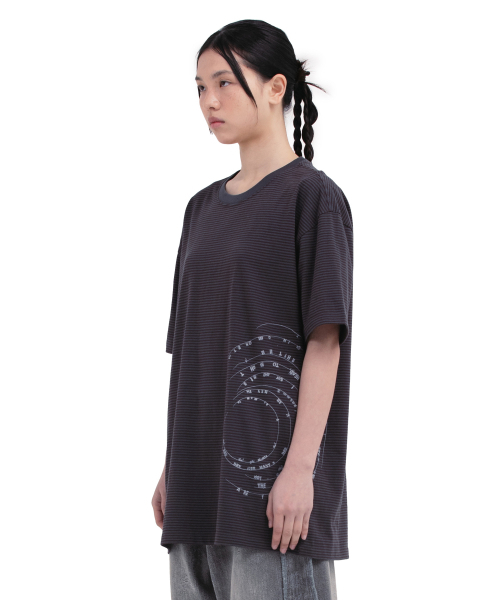 DEFGARMENTS（デフグラメンツ）の「STRIPE ROUTE T-SHIRTS（Tシャツ/カットソー・レディース・その他・MEDIUM/LARGE）」の3枚目の写真