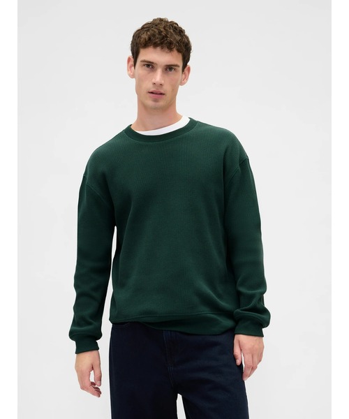 ポリプロイド ヘビーウエイト オーバーサイズ サーマル カットソー ヘビーウェイト サーマル オーバーサイズ Tシャツ｜ギャップの通販