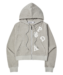 PRDA VELOUR ZIP-UP JACKET GRAY