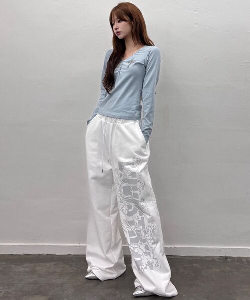 LUVISTRUE（ラヴイズトゥルー）の「GT LOGO SWEATPANTS(BLACK)（スウェットパンツ・レディース・その他・FREE）」の4枚目の写真