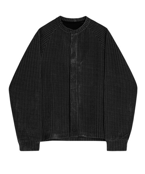 CALEE ノーカラージャケット ブラック コーデュロイ 楽天市場】【現状渡し品】【メンズ】 CALEE キャリー NO COLLAR WORK