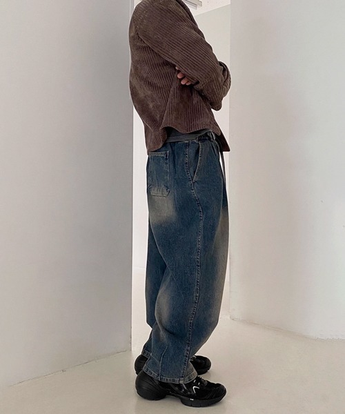 NOWLE(ノウル)の「【NOWLE】コーデュロイ ノーカラー クロップド ボタンジャケット(ノーカラージャケット・メンズ・ブラック/アッシュブラウン/ダークグレー・MEDIUM/LARGE/X-LARGE)」の15枚目の写真