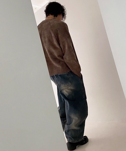 NOWLE(ノウル)の「【NOWLE】コーデュロイ ノーカラー クロップド ボタンジャケット(ノーカラージャケット・メンズ・ブラック/アッシュブラウン/ダークグレー・MEDIUM/LARGE/X-LARGE)」の16枚目の写真