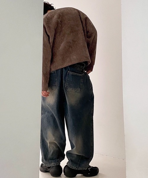 NOWLE(ノウル)の「【NOWLE】コーデュロイ ノーカラー クロップド ボタンジャケット(ノーカラージャケット・メンズ・ブラック/アッシュブラウン/ダークグレー・MEDIUM/LARGE/X-LARGE)」の19枚目の写真