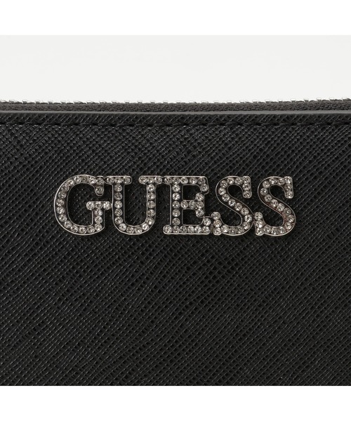 【ブラック(BLA)】GUESS 財布 (W)THESSA Zip Around W/ Wristlet ゲス GUESS THESSA Bxd Zip Around W/ Wristlet （BLA） -waja bazar