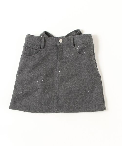 TITTY&CO.（ティティーアンドコー）の「バックリボンラメショートスカート（スカート・レディース・ブラック/グレー・SMALL/MEDIUM）」の8枚目の写真