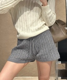 Chiina | Chiina/ハイウエスト ケーブルニットパンツ(その他パンツ)