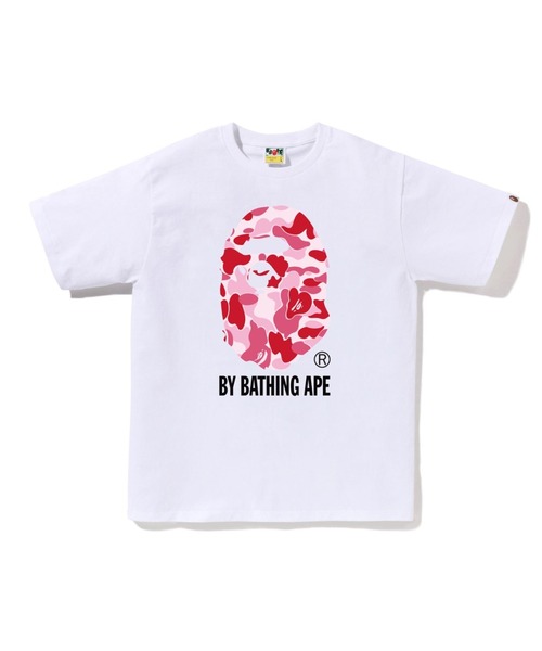 A BATHING APE（アベイシングエイプ）の「ABC CAMO BY BATHING APE TEE（Tシャツ/カットソー・メンズ・ブラック×ブルー/ブラック×ピンク/ホワイト×ピンク/ブラック×グリーン/ホワイト×ブルー/ホワイト×グリーン・X-LARGE/LARGE/SMALL/MEDIUM/XXX-LARGE/XX-LARGE）」の3枚目の写真