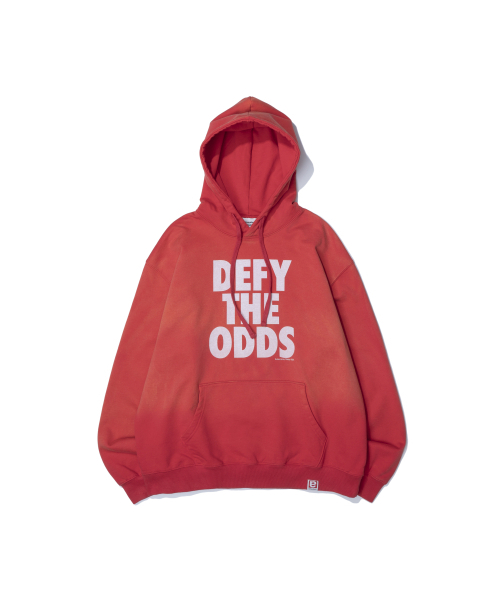 EXTRAORDINARY（エクストラオーディナリー）の「DEFY THE ODDS FADE WASHING HOODIE RED（パーカー・メンズ・その他・X-LARGE/MEDIUM/LARGE）」の2枚目の写真