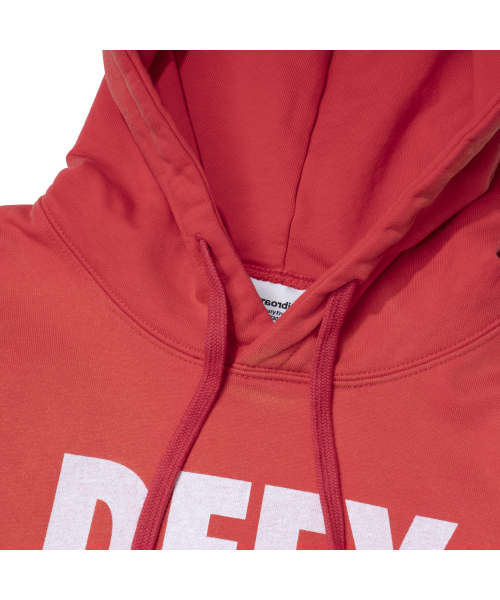 EXTRAORDINARY（エクストラオーディナリー）の「DEFY THE ODDS FADE WASHING HOODIE RED（パーカー・メンズ・その他・X-LARGE/MEDIUM/LARGE）」の4枚目の写真