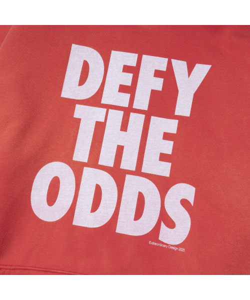 EXTRAORDINARY（エクストラオーディナリー）の「DEFY THE ODDS FADE WASHING HOODIE RED（パーカー・メンズ・その他・X-LARGE/MEDIUM/LARGE）」の6枚目の写真