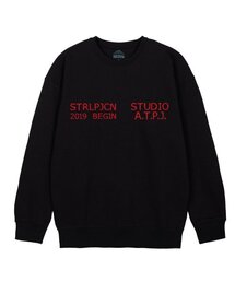 エイピースタジオ ビギン ルーズフィット スウェット_ブラック
